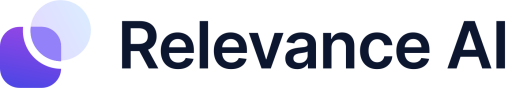 Relevance AI logo, original colours