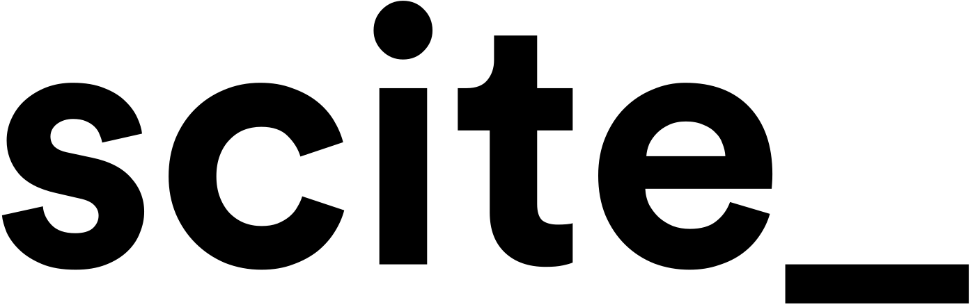 Scite logo black
