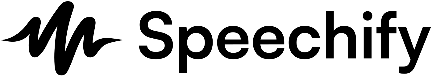 Speechify logo black