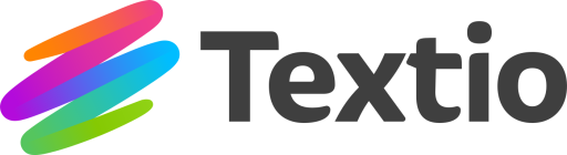 Textio logo, original colours