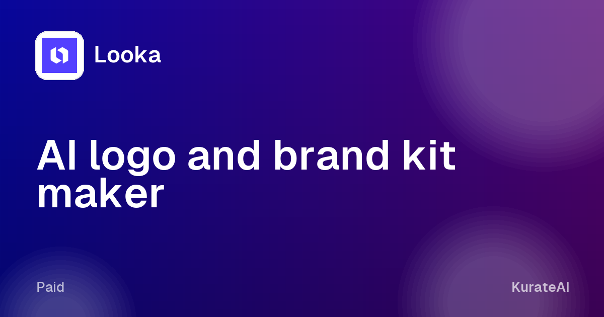 Looka: AI logo and brand kit maker