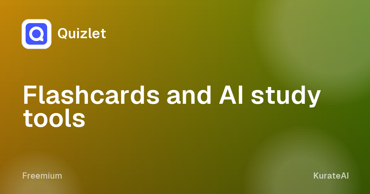 Quizlet: Flashcards and AI study tools