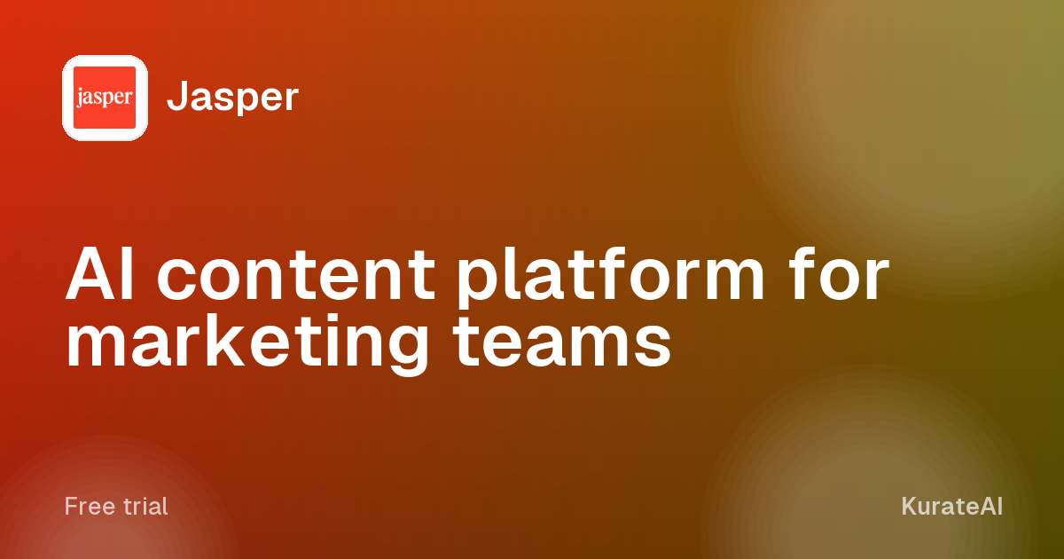 Jasper: AI content platform for marketing teams