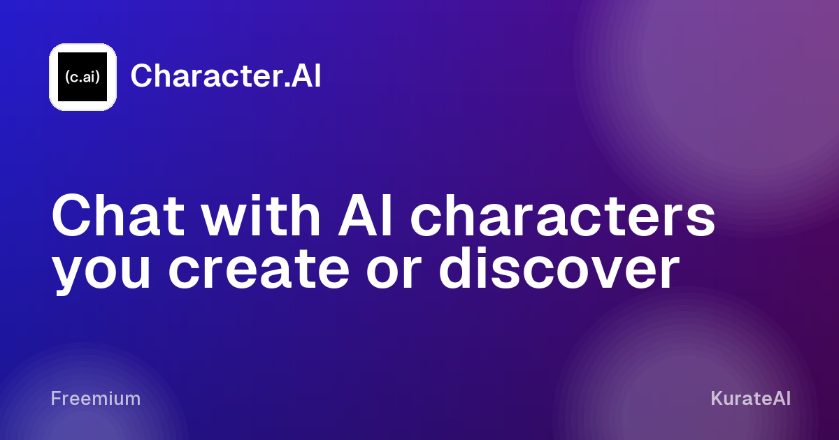Character.AI: Chat with AI characters you create or discover