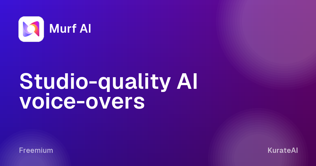 Murf AI: Studio-quality AI voice-overs