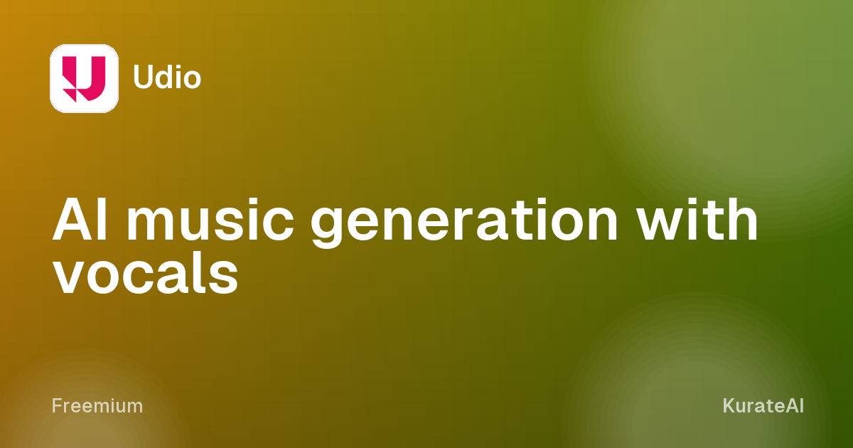 Udio: AI music generation with vocals