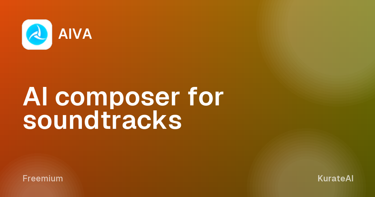 AIVA: AI composer for soundtracks