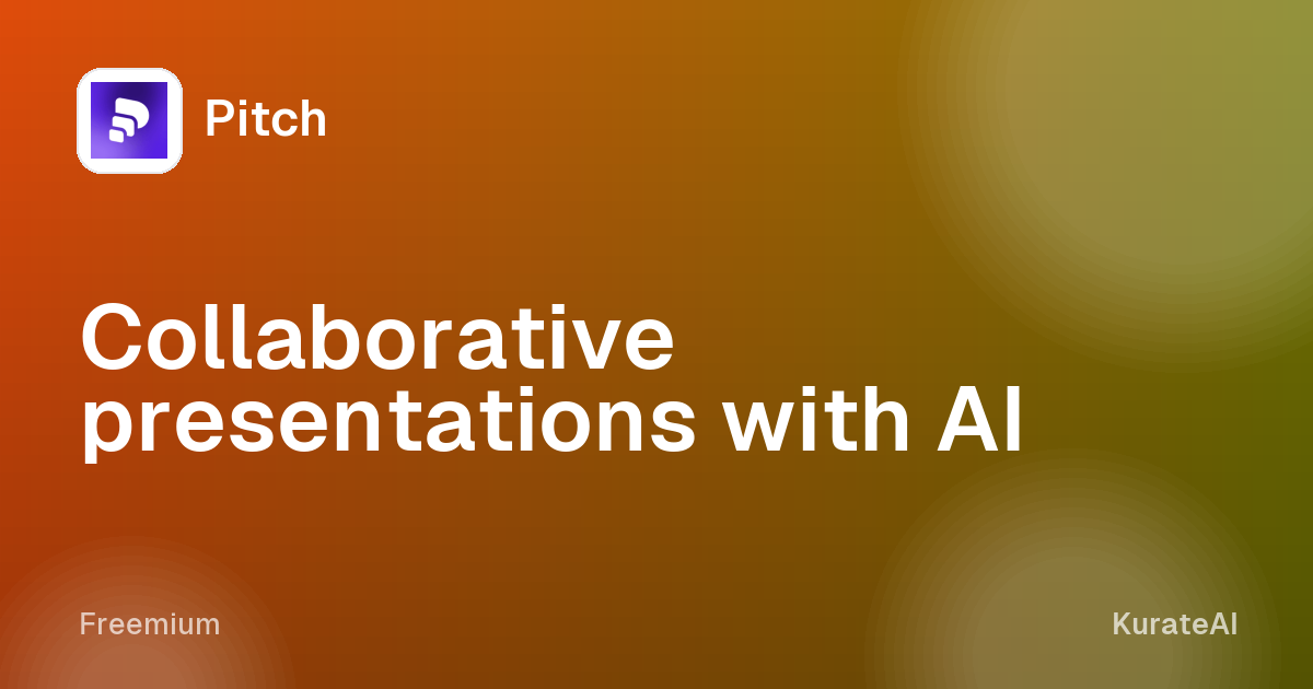 Pitch: Collaborative presentations with AI